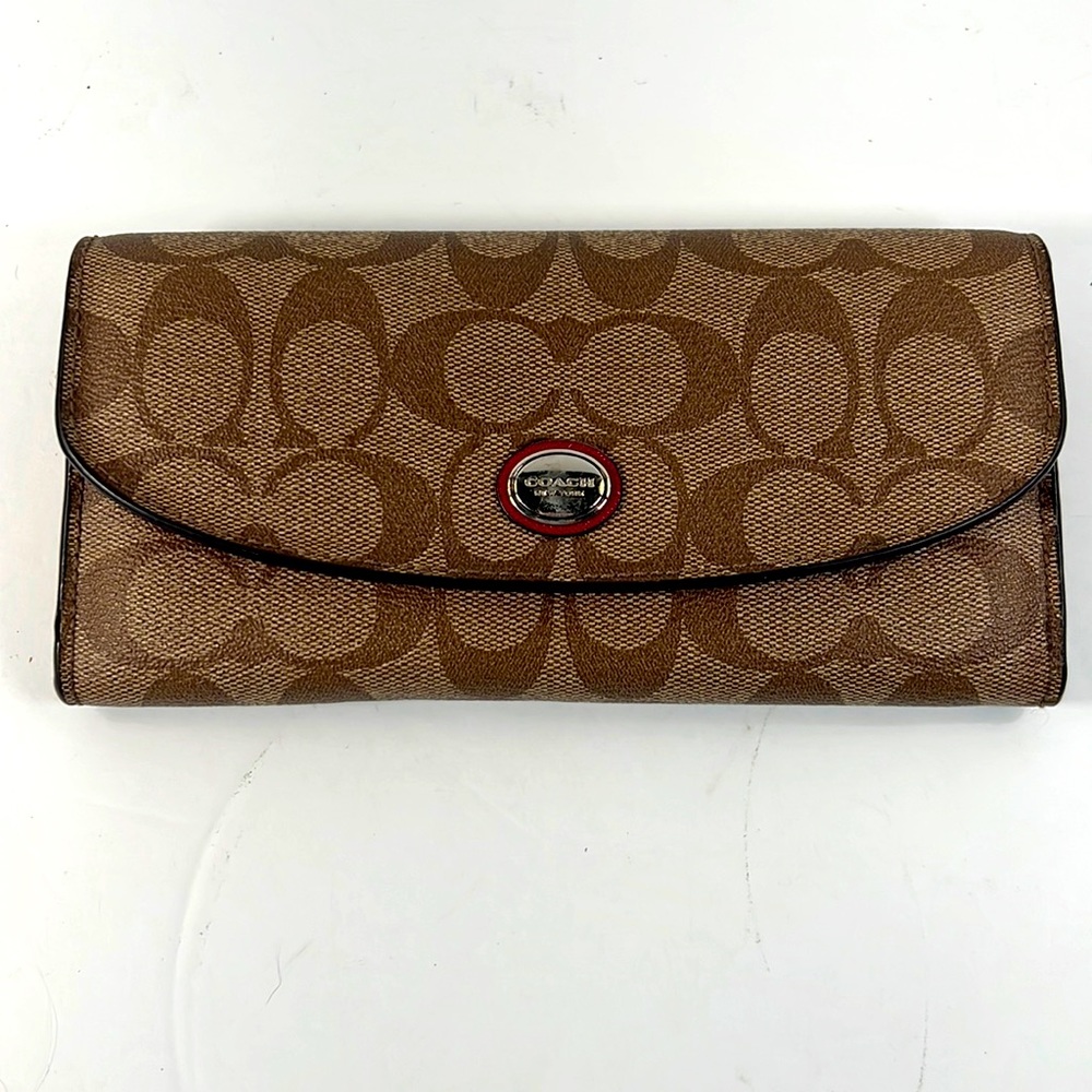 Coach Canvas Signature Wallet